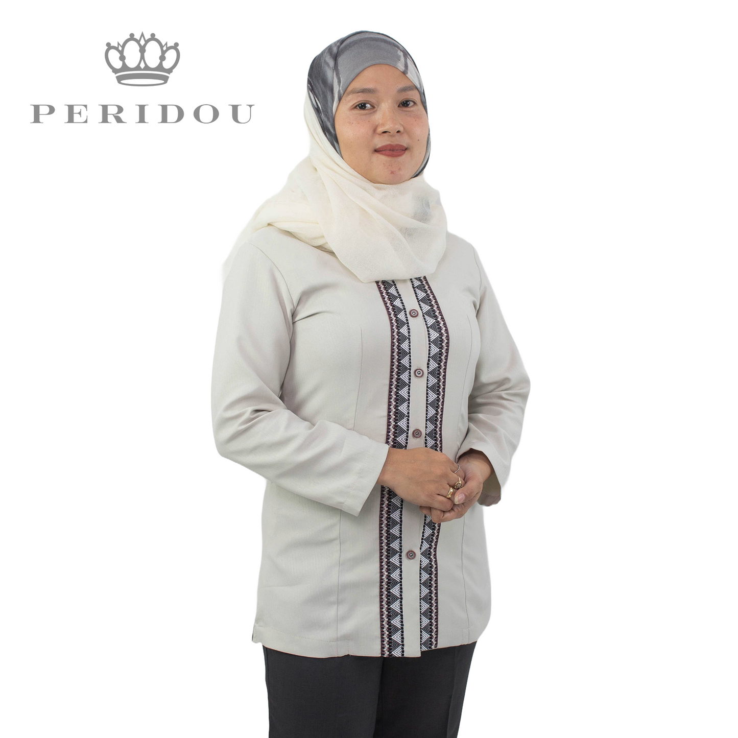 MA1L:Monday Long-sleeved Muslim Blouse