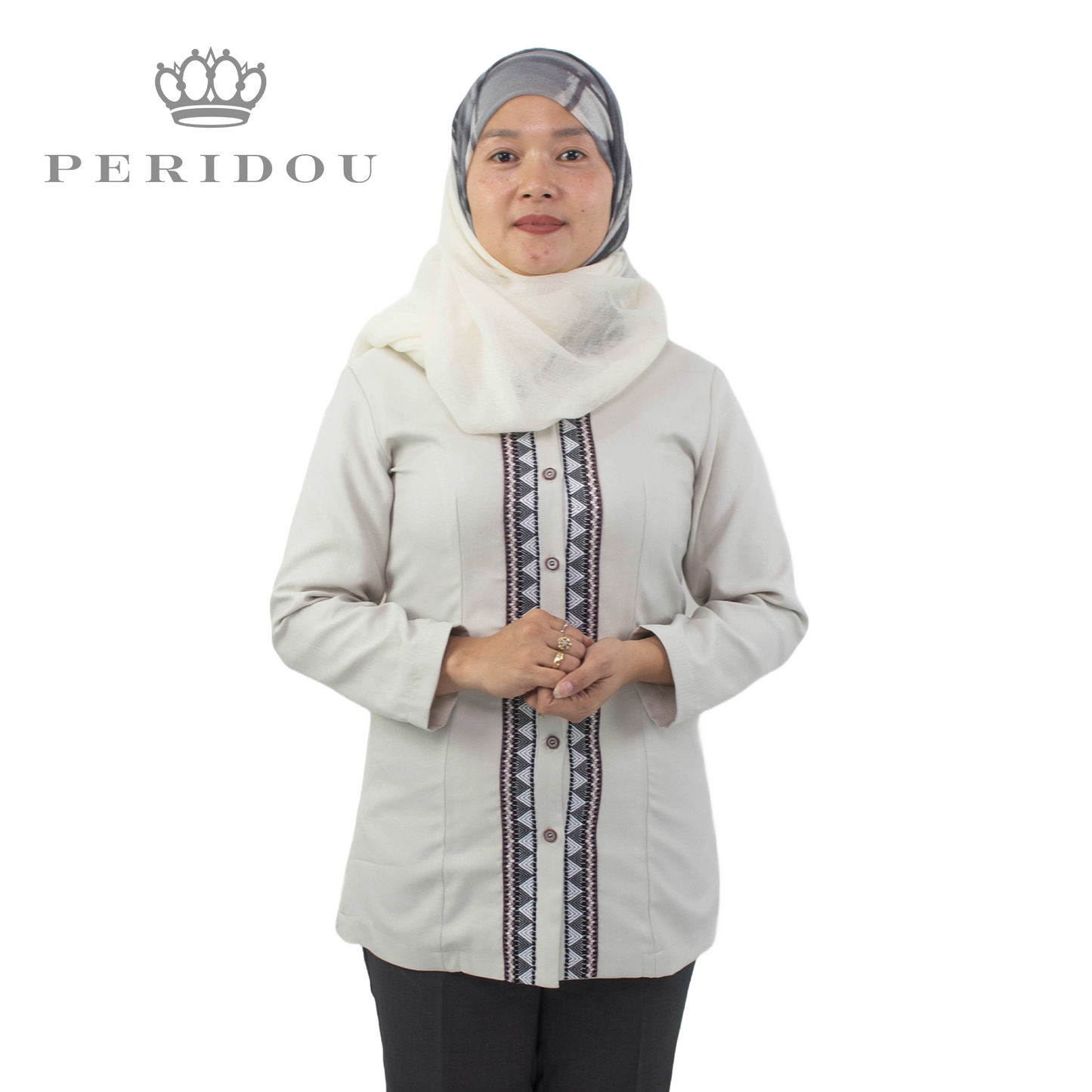 MA1L:Monday Long-sleeved Muslim Blouse
