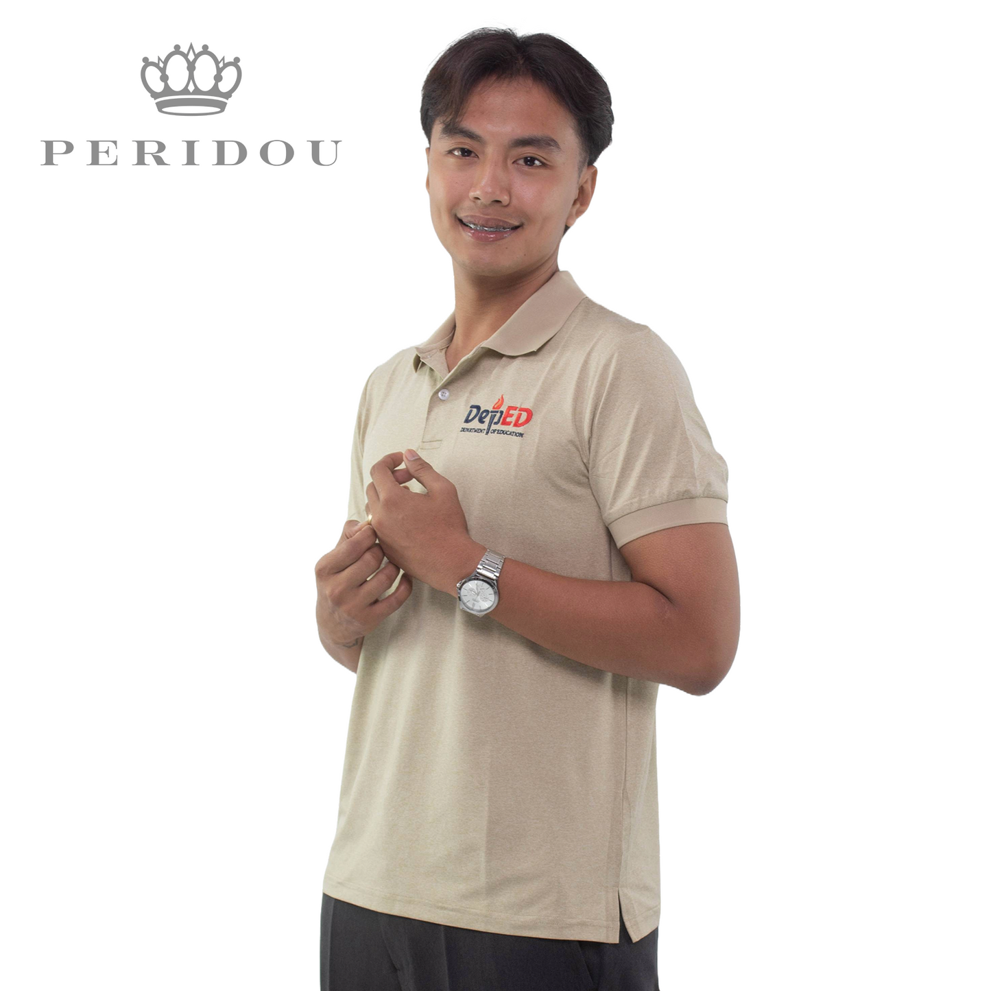 Peridou x Teacher Karla UNISEX Dri-fit Polo Shirt TCT-5 Nude