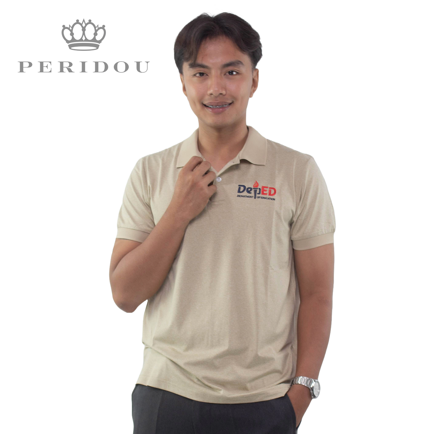 Peridou x Teacher Karla UNISEX Dri-fit Polo Shirt TCT-5 Nude